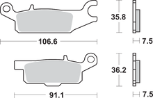 SBS Off-Road Sintered Brake Pads - YFM 850SI
