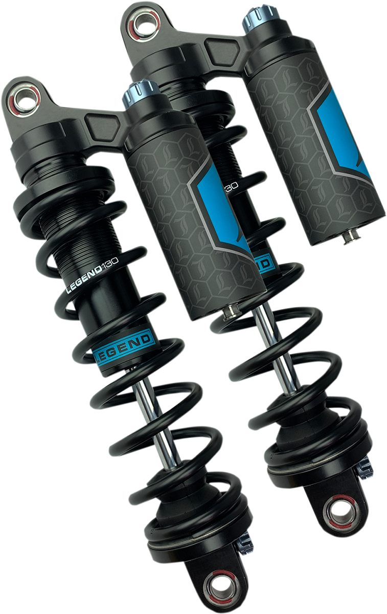 LEGEND SUSPENSION REVO ARC Piggyback Shocks - 14" - Heavy Duty - Black - '04-'22 Sportster 1310-1897