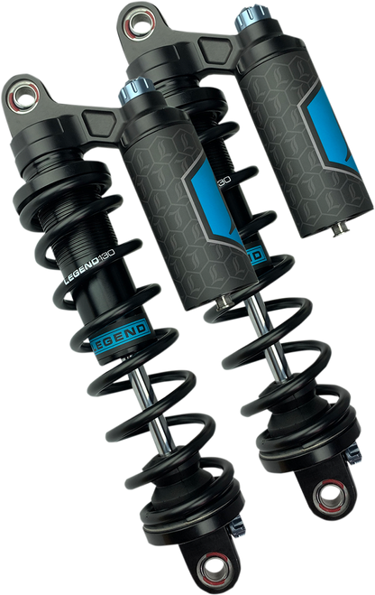 LEGEND SUSPENSION REVO ARC Piggyback Shocks - 14" - Heavy Duty - Black - '04-'22 Sportster 1310-1897