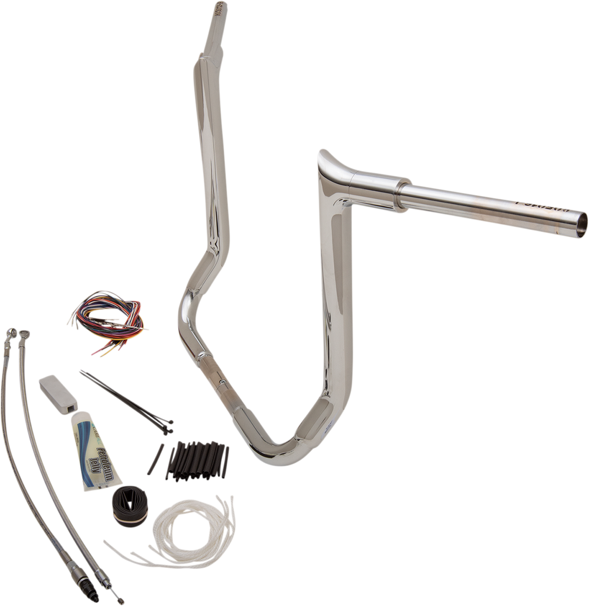 FAT BAGGERS INC. 1-1/2" EZ Install Pointed Top Handlebar Kit - 16" - Chrome 809116