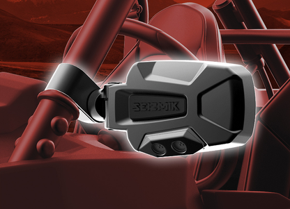 SEIZMIK Mirrors - Pursuit Night Vision - Side View - Rectangle - Black - 1.875"/2" ROPS - Pair 56-18087KIT