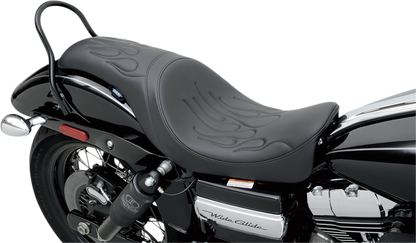 DRAG SPECIALTIES SEATS Predator Seat - Flame Stitched - Dyna '06-'17 0803-0290