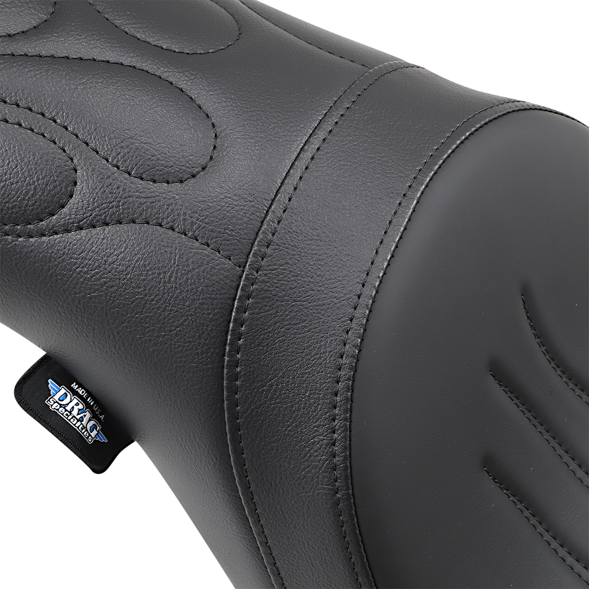 DRAG SPECIALTIES SEATS Predator Seat - Flame Stitched - Dyna '06-'17 0803-0290
