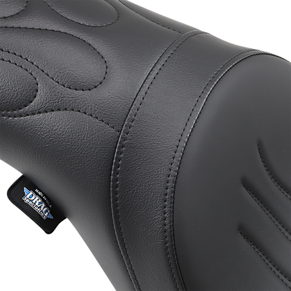 DRAG SPECIALTIES SEATS Predator Seat - Flame Stitched - Dyna '06-'17 0803-0290