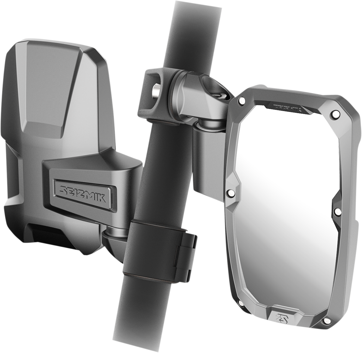 SEIZMIK Mirrors - Embark - Side View - Rectangle - Black - 1.75" ROPS - Pair 56-18104
