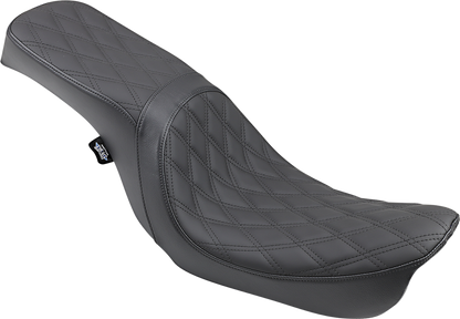 DRAG SPECIALTIES SEATS Predator 2-Up Seat - Double Diamond - Black - FX/FL '06-'17 0803-0541
