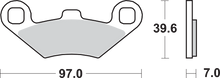 SBS Off-Road Sintered Brake Pads - Polaris 716SI