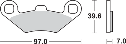 SBS Off-Road Sintered Brake Pads - Polaris 716SI