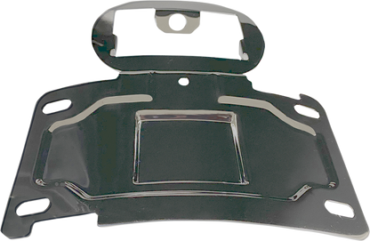 CUSTOM DYNAMICS License Plate Mount/Relocation - Chrome CD-TLLP-KIT-C