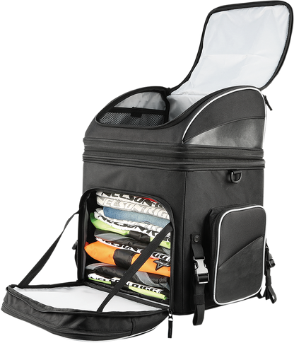 NELSON RIGG Destination Backrest Rack Bag - Black NR-230