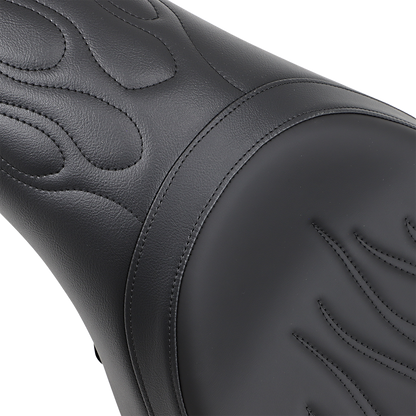 DRAG SPECIALTIES SEATS Predator Seat - Flame Stitched - XL '04-'22 0804-0399