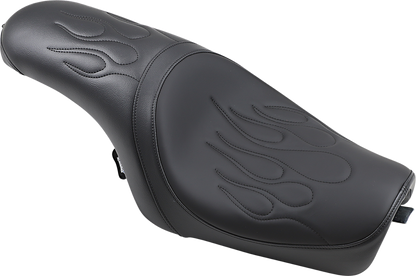DRAG SPECIALTIES SEATS Predator Seat - Flame Stitched - XL '04-'22 0804-0399