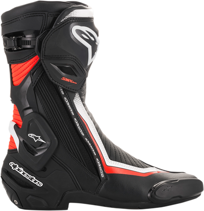 ALPINESTARS SMX Plus Boots - Black/White/Red Fluorescent - US 11.5 / EU 46 2221019-1231-46