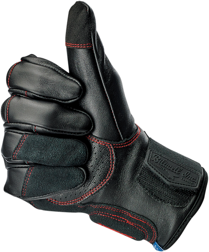 BILTWELL Belden Gloves - Redline - XS 1505-0108-301