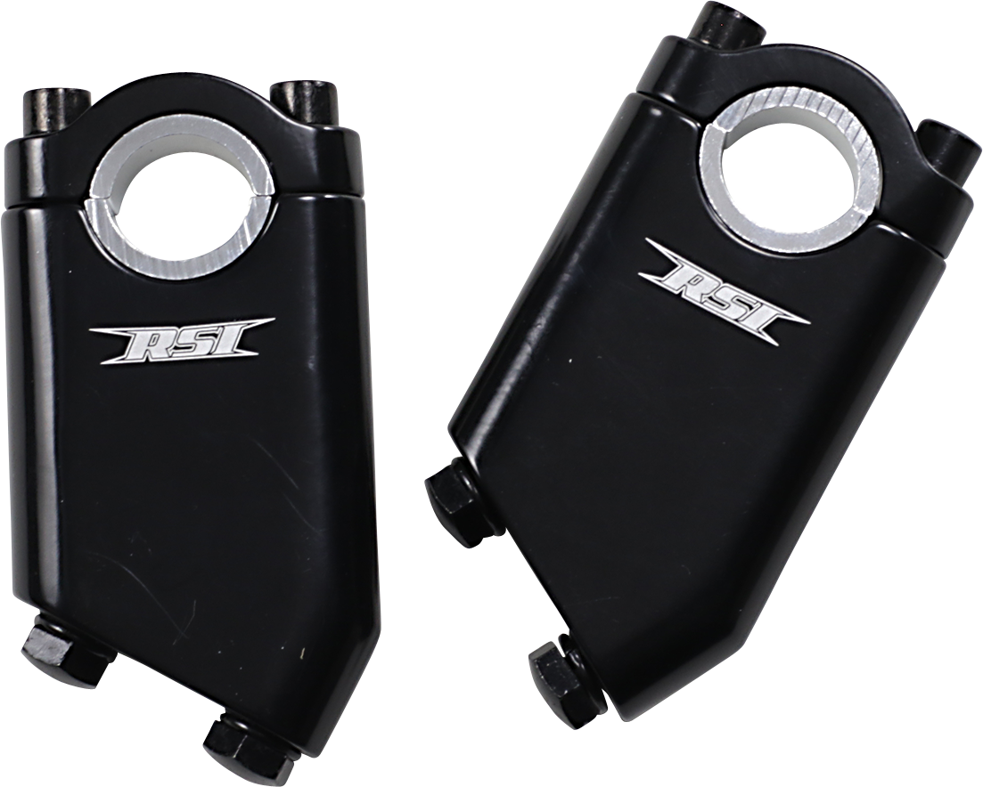 RACE SHOP INC. Angled Handlebar Risers - 30° - 3" - Black AR-3B-30