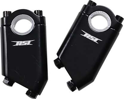 RACE SHOP INC. Angled Handlebar Risers - 30° - 3" - Black AR-3B-30