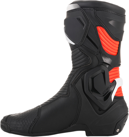 ALPINESTARS SMX Plus Boots - Black/White/Red Fluorescent - US 12 / EU 47 2221019-1231-47