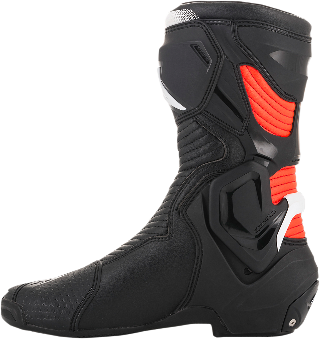 ALPINESTARS SMX Plus Boots - Black/White/Red Fluorescent - US 11.5 / EU 46 2221019-1231-46
