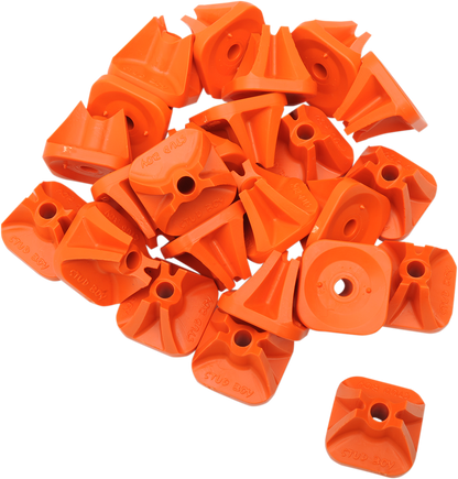 STUD BOY Single Backer Plates - Orange - 96 Pack 2513-P3-ORG