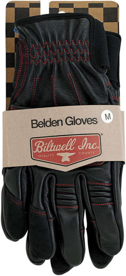 BILTWELL Belden Gloves - Redline - XL 1505-0108-305