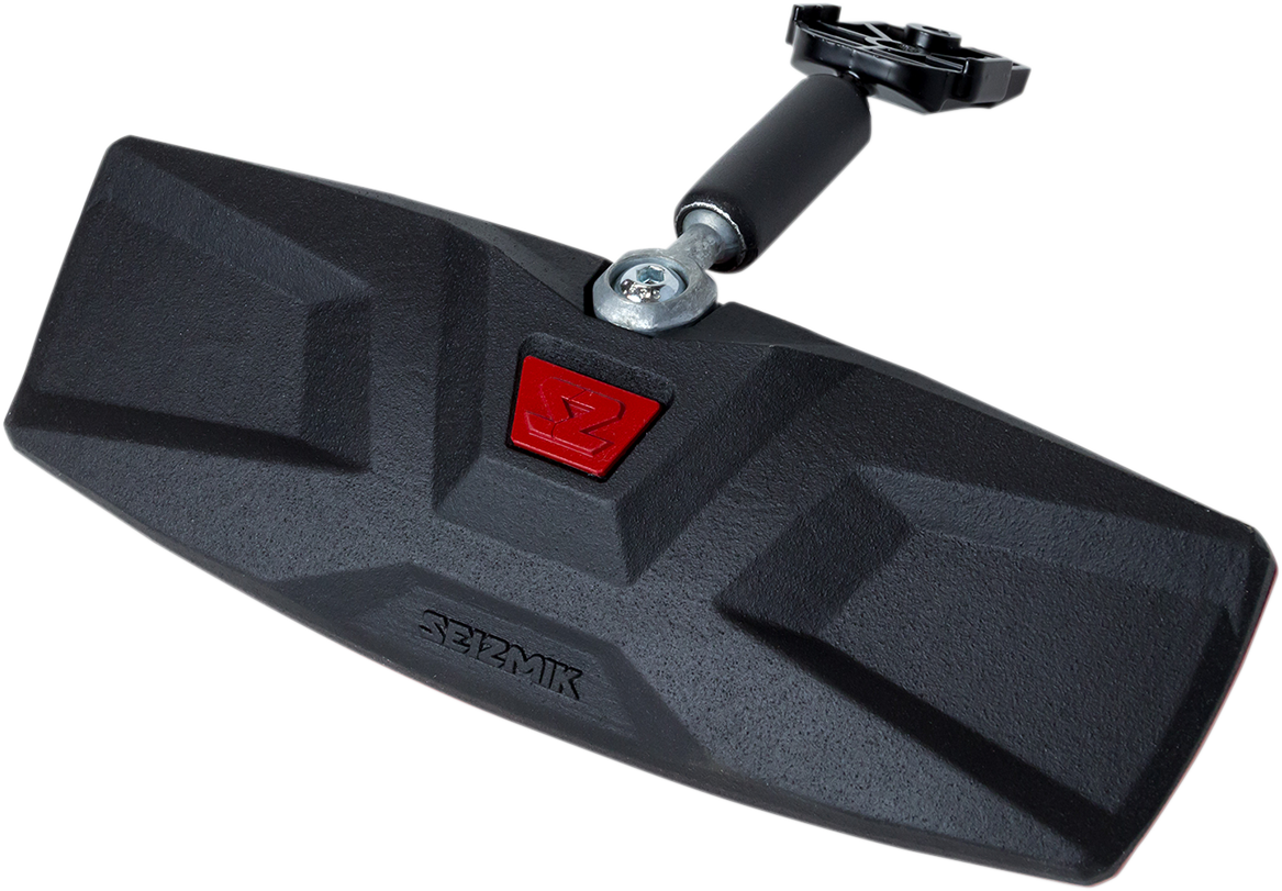SEIZMIK Mirror - Halo R - Rear View - Rectangle - Black w/Black Bezel - 1.875"/2" ROPS 56-18057