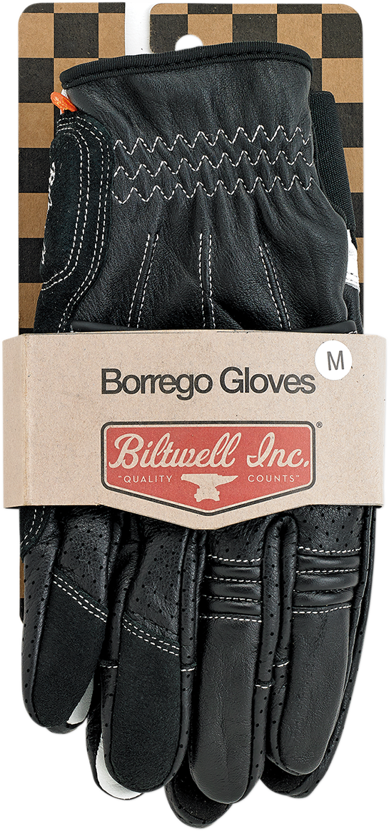 BILTWELL Borrego Gloves - Black/Cement - XS 1506-0104-301