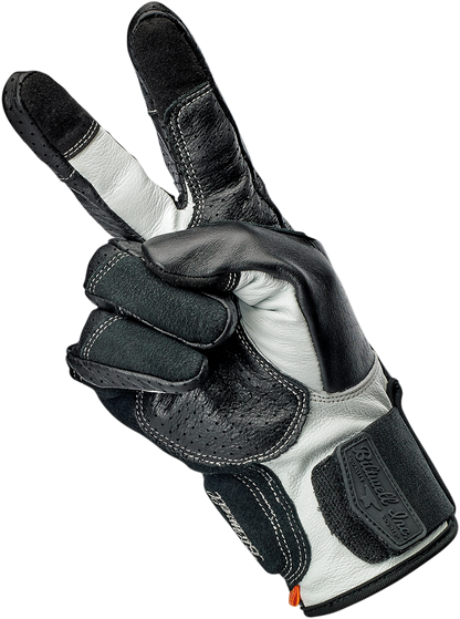 BILTWELL Borrego Gloves - Black/Cement - Small 1506-0104-302