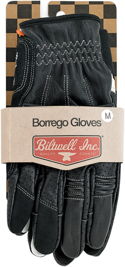 BILTWELL Borrego Gloves - Black/Cement - XL 1506-0104-305