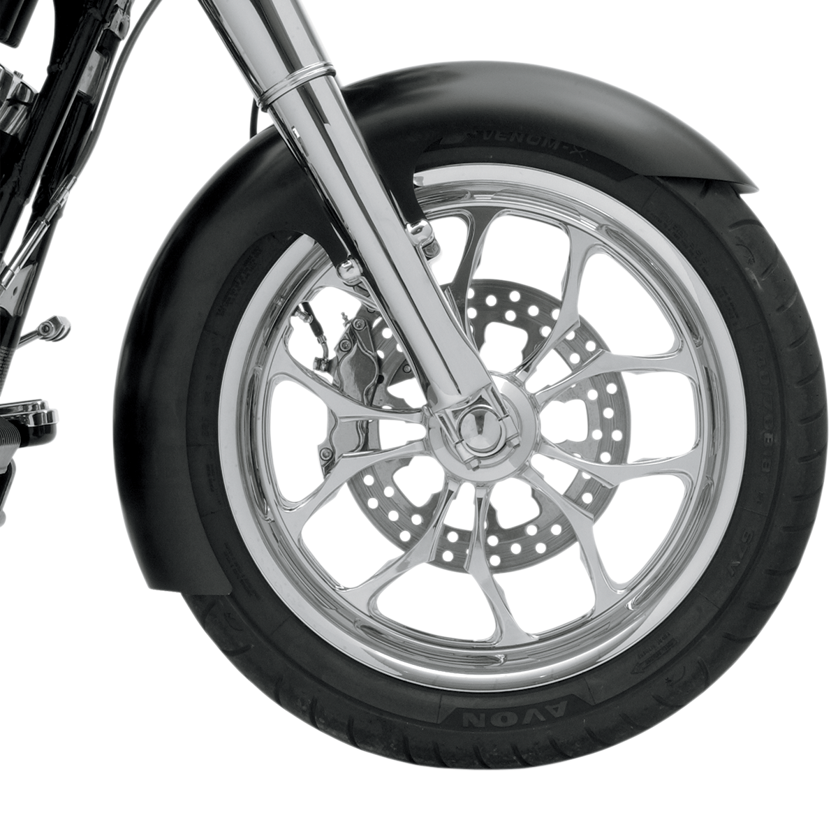 KLOCK WERKS Slicer Fender Kit - Front - Black - 16"-19" KWF-01-0102-2014