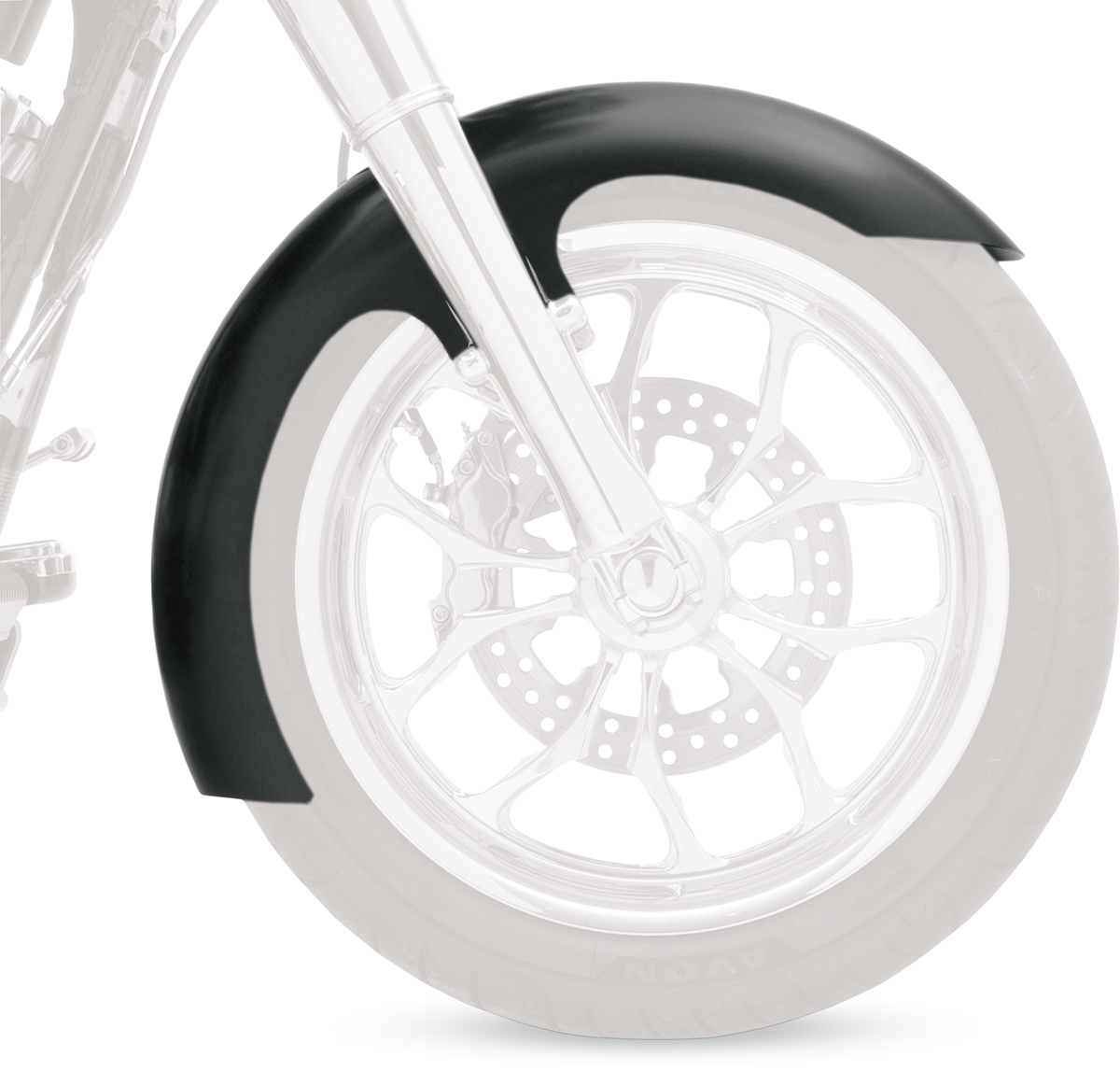 KLOCK WERKS Slicer Fender Kit - Front - Black - 16"-19" KWF-01-0102-2014