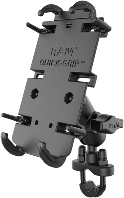RAM MOUNTS Quick Grip™ Phone Mount with U-Bolt Base - XL RAM-B-149ZA-PD4