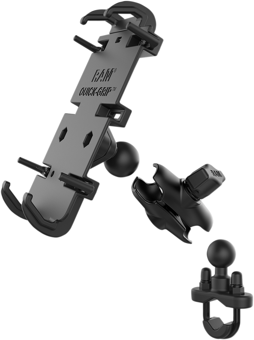 RAM MOUNTS Quick Grip™ Phone Mount with U-Bolt Base - XL RAM-B-149ZA-PD4