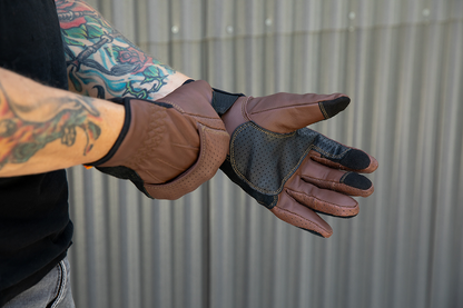 BILTWELL Borrego Gloves - Chocolate/Black - 2XL 1506-0201-306