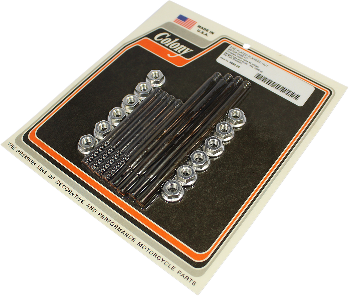 COLONY Bolt Kit - Upper/Lower/Motor Mount - Flange - Zinc - '96-'00 Big Twin Evo 9884-20