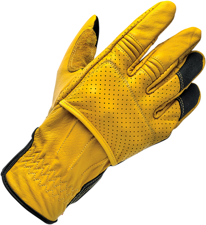 BILTWELL Borrego Gloves - Gold/Black - XS 1506-0701-301