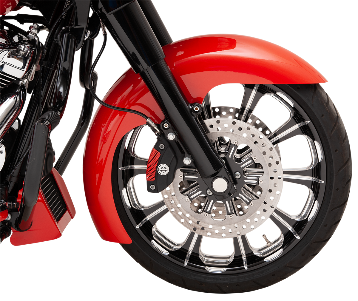 KLOCK WERKS Level Fender Kit - Front - Black - 21" KWF-01-0113-2014