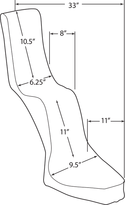 DRAG SPECIALTIES SEATS King/Queen Seat - Diamond - Rigid DS907200