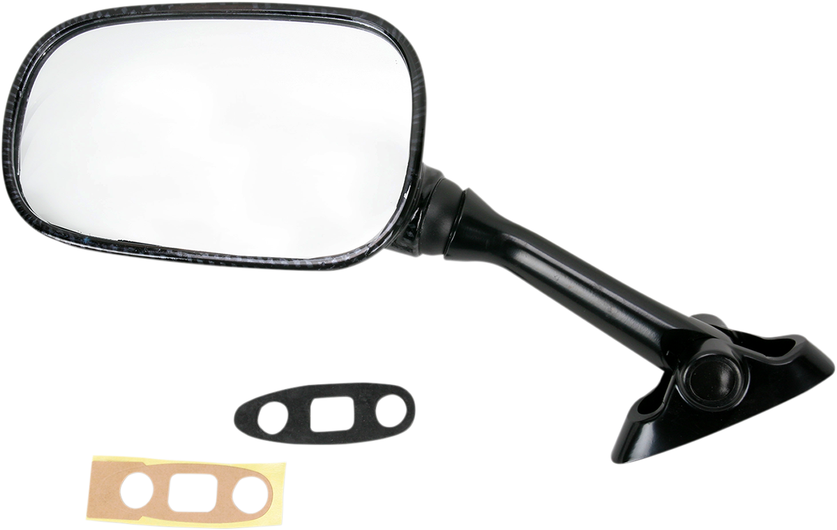 EMGO Mirror - Side View - Carbon Fiber - Rectangle - Left - Suzuki 20-69724