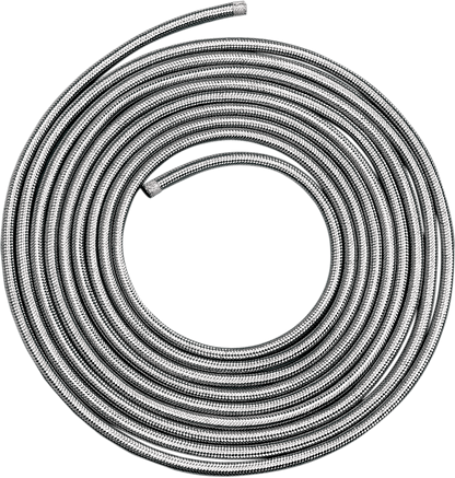 DRAG SPECIALTIES Braided Oil/Fuel Hose - Stainless Steel - 3/8" x 6' 096617-HC9