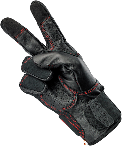 BILTWELL Borrego Gloves - Redline - Small 1506-0108-302