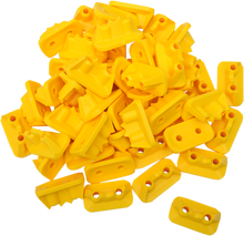STUD BOY Double Backer Plates - Yellow - For Single Ply - 48 Pack 2522-P2-YEL