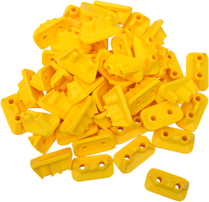 STUD BOY Double Backer Plates - Yellow - For Single Ply - 48 Pack 2522-P2-YEL