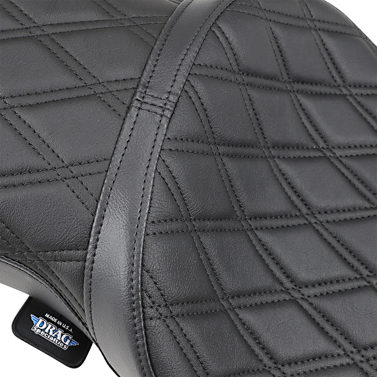 DRAG SPECIALTIES SEATS Double Bucket Seat - Double Diamond Stitch - XL '10-'22 0804-0605