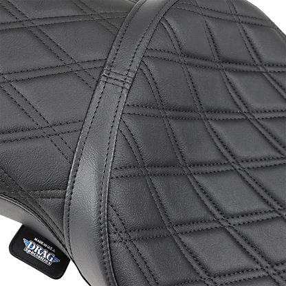 DRAG SPECIALTIES SEATS Double Bucket Seat - Double Diamond Stitch - XL '10-'22 0804-0605