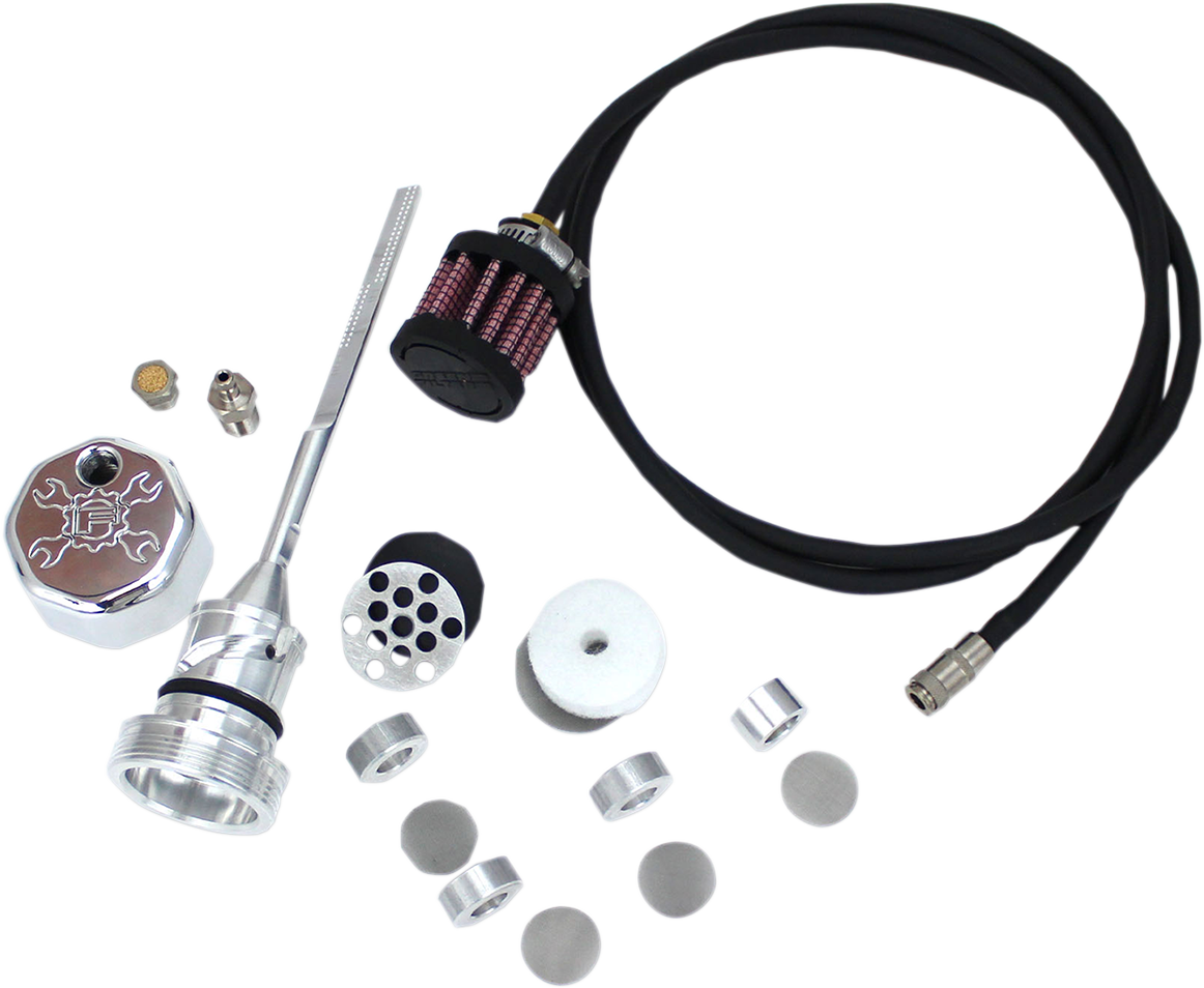 FEULING PARTS Vented Dipstick - Polished - M8 Softail 3085