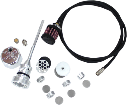 FEULING PARTS Vented Dipstick - Polished - M8 Softail 3085