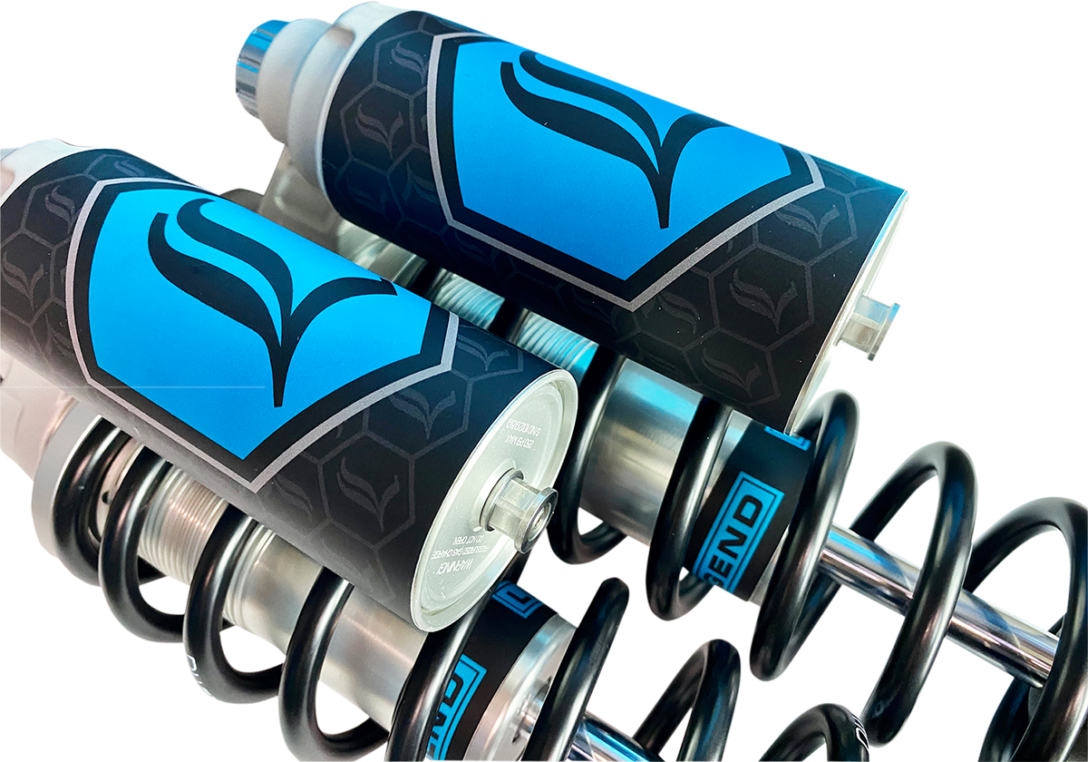 LEGEND SUSPENSION REVO ARC Piggyback Shocks - 13" - Heavy Duty - Clear - '99-'17 Dyna 1310-1939