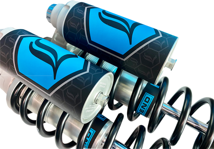LEGEND SUSPENSION REVO ARC Piggyback Shocks - 14" - Heavy Duty - Clear - '99-'17 Dyna 1310-1941
