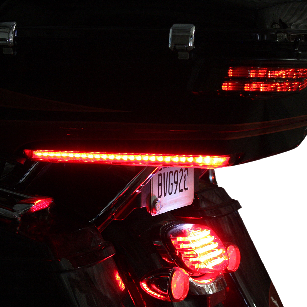 CUSTOM DYNAMICS LED Run/Brake/Turn Tour-Pak® Arms - Smoke Lens - '14-'25 PB-TP-ARM-14S
