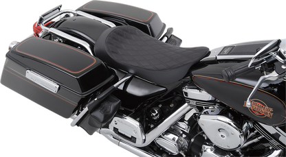 DRAG SPECIALTIES SEATS Low Solo Seat - Double Diamond - FLHR/FLHX '99-'07 0801-1155